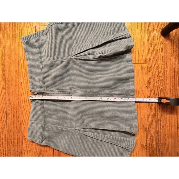 Womens Misses S~ Wild Fable Blue Green  Corduroy Pleated Cargo Mini Skirt NWOT - Picture 4 of 5